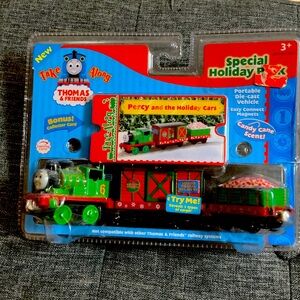 Thomas & Friends Percy Holiday Train with Red and Green